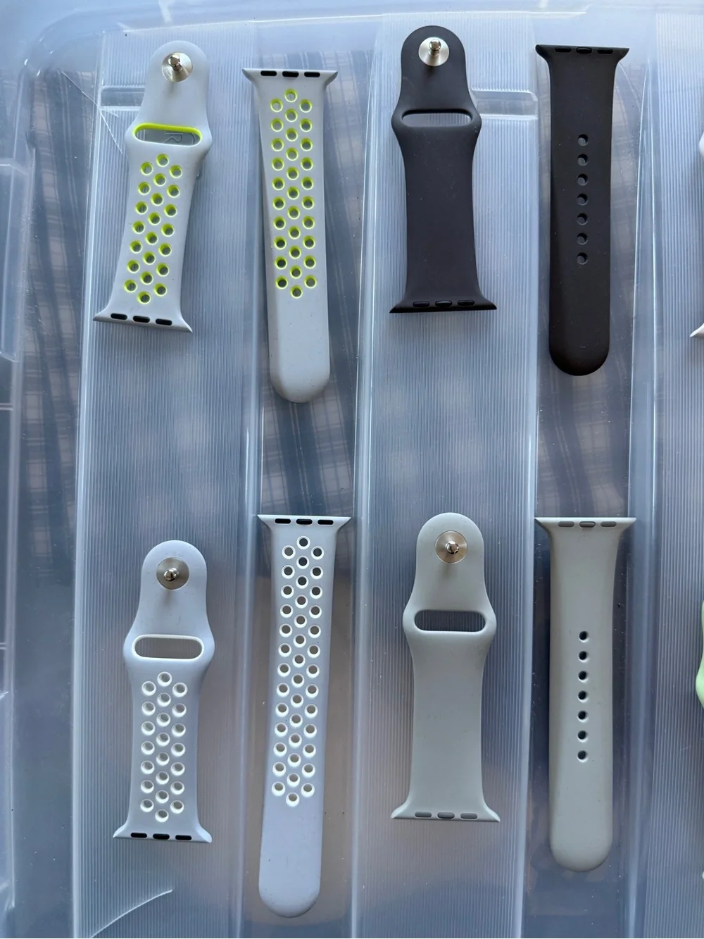 Apple Watch Silicone and Sport Bands - lot of 8 - 38mm